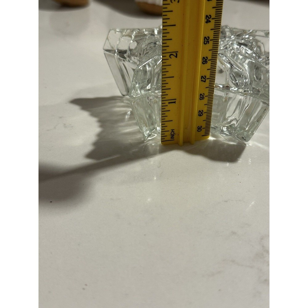 Vtg Crystal Clear Star Shape Lead Crystal Trinket Jewelry Box Romania Glass Lid - Picture 5 of 16